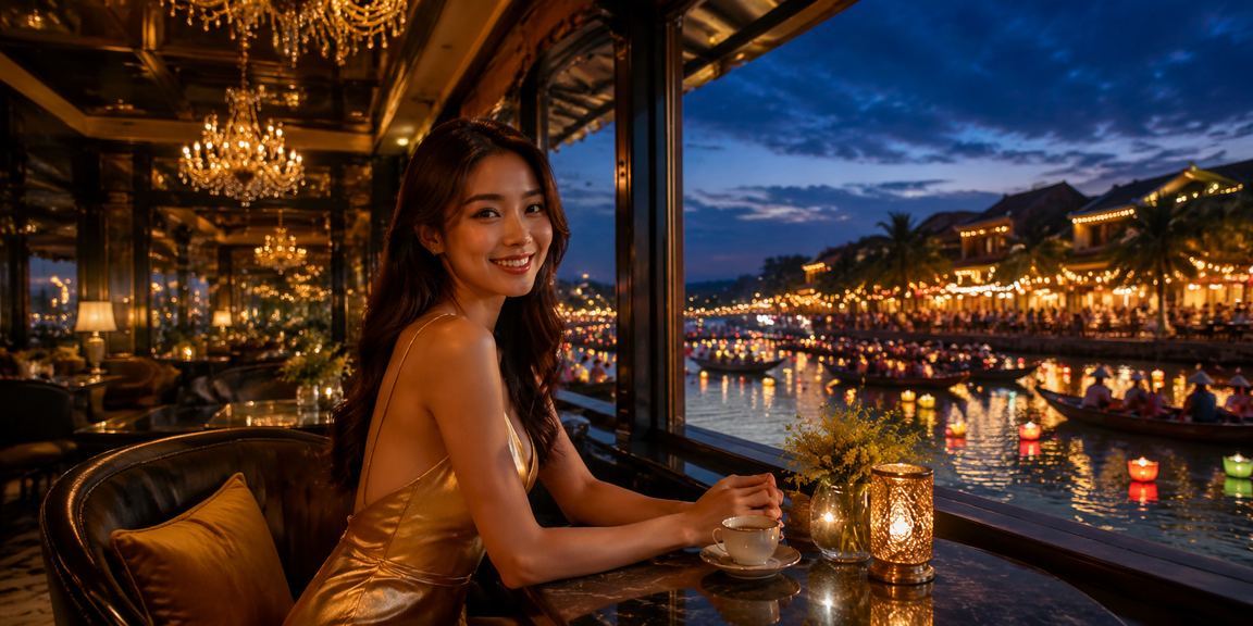 Người dùng Hội An xem lịch thi đấu bóng đá và đặt cược trực tuyến bên ly cà phê